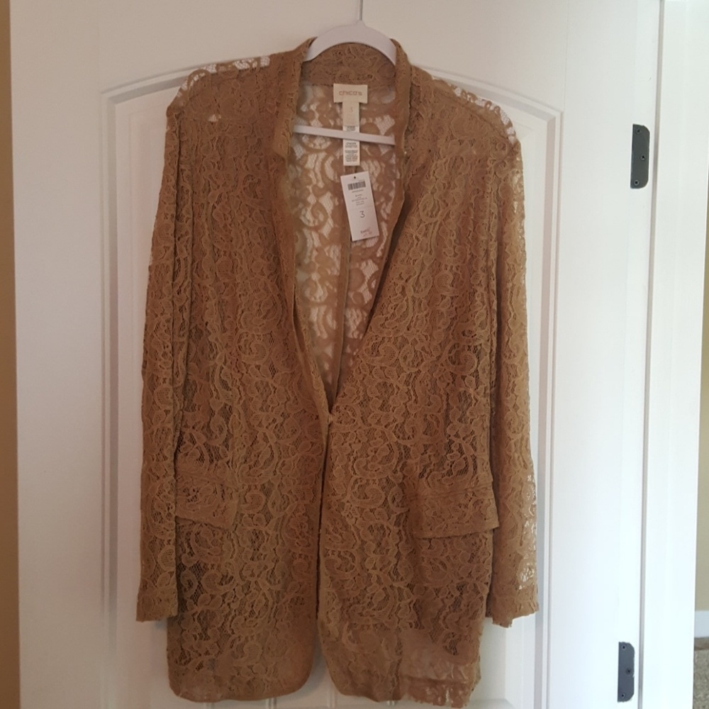 NWT Chico's lace blazer